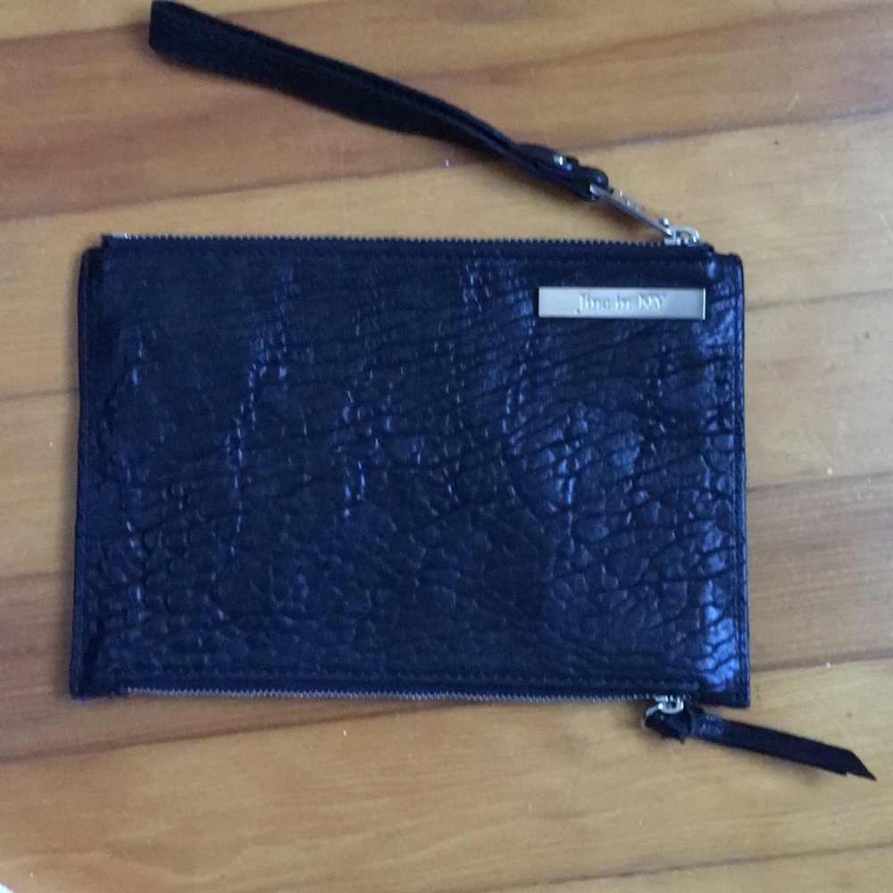 Leather wallet clutch